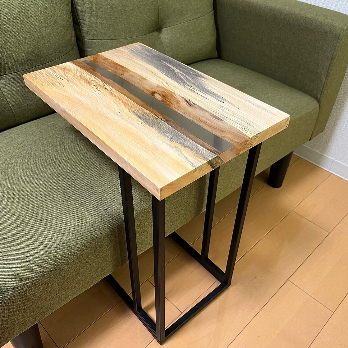 サイドテーブル レジンテーブル スポルテッド ソファテーブル コーヒー  