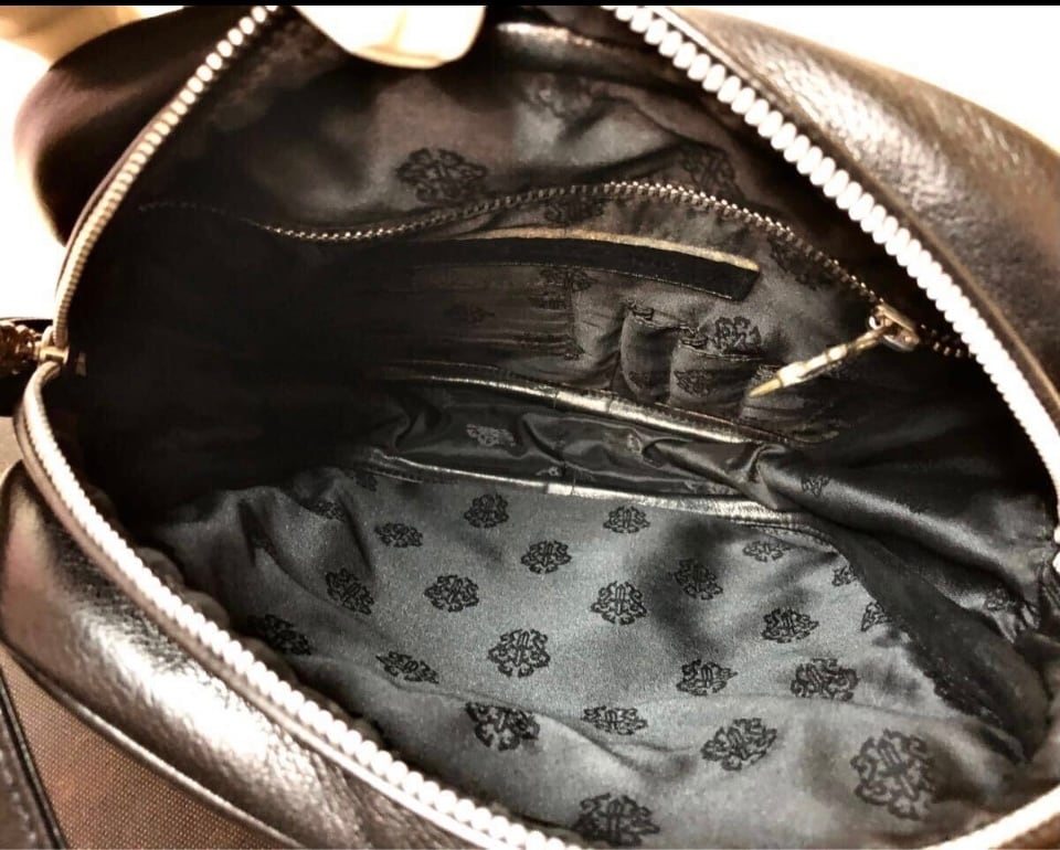CHROME HEARTS クロムハーツ レザーガラス加工 クロスパッチ TAKA