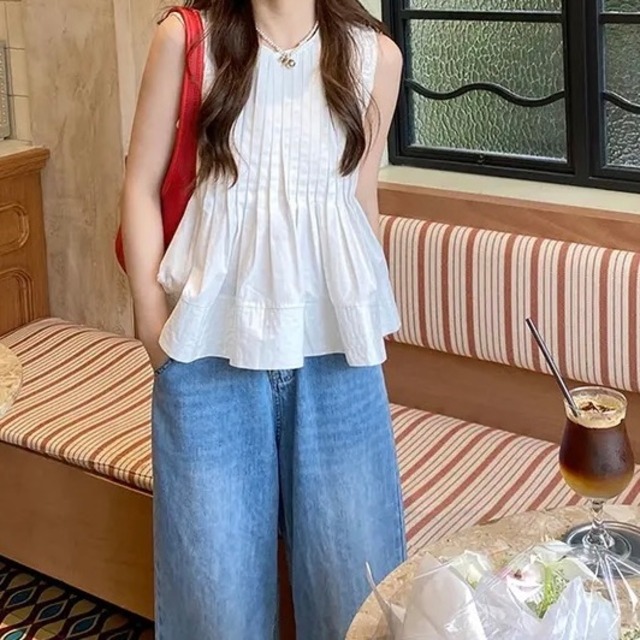 メッシュロングニット