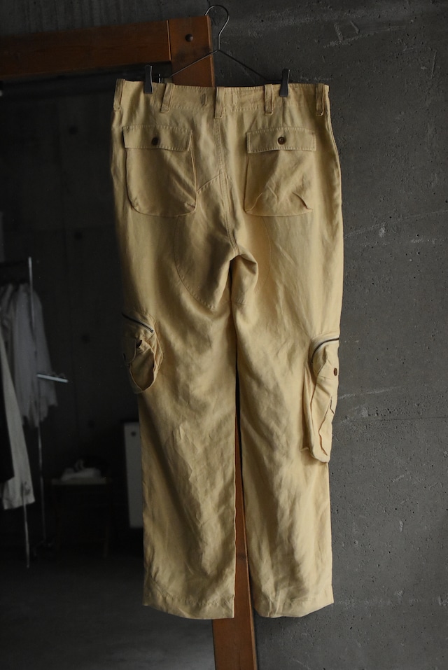 OK/90's "polo by Ralph Lauren" silk linen cargo pants