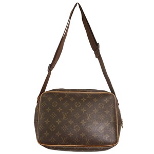 【最終処分SALE】LOUIS VUITTON ルイヴィトン   モノグラム リポーターGM  レザー ショルダーバッグ ブラウン K-6254