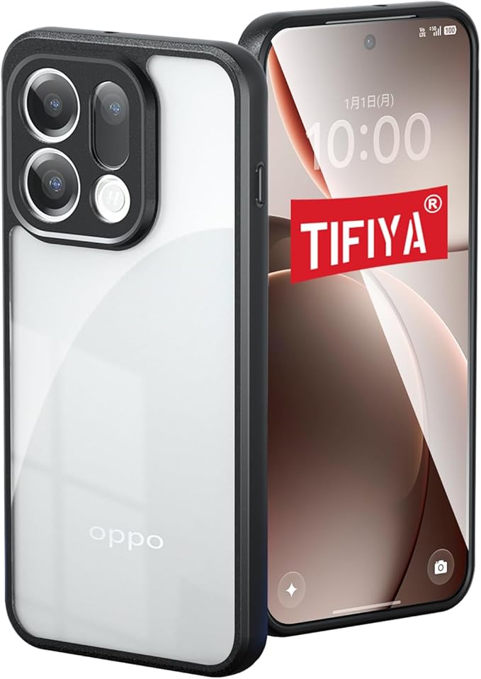 TIFIYA】For OPPO Find X9 用 ケース クリア TPU+PC素材 米軍MIL規格