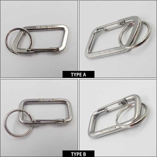 STAINLESS KEYRING ステンレスキーリング 全2種類 キーホルダー