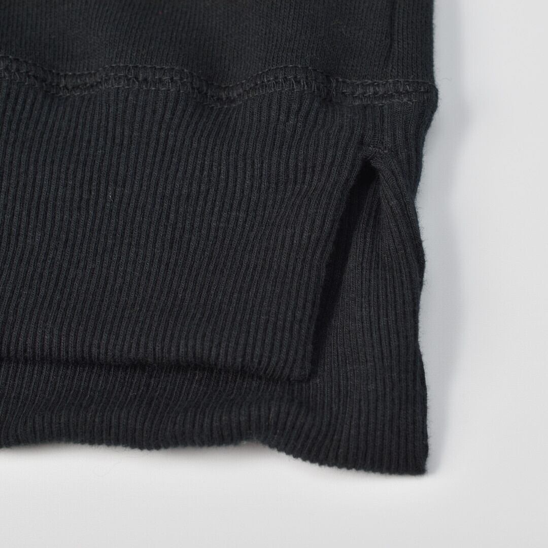 prit プリット エコ裏毛プルオーバーベスト・ブラック