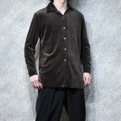 brown velour shirt