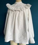 Stand Collar Embroidery Blouse