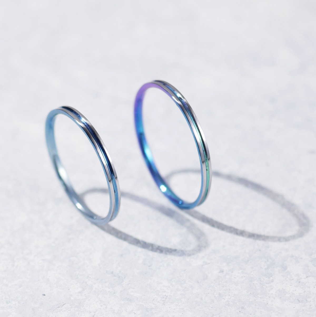 チタン製リング「決意」幅2mm | Arikata － チタンを使った色鮮やかな 