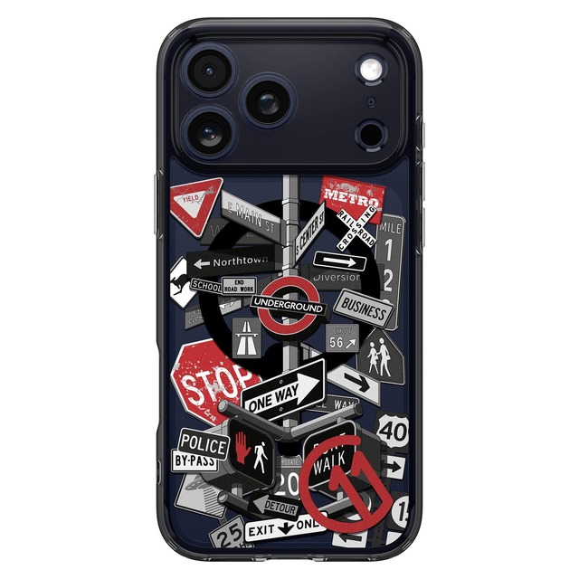 Spigen iPhone 18 Pro / 17 Pro ケース MagSafe対応 ウルトラ・ハイブリッド・マグフィット(c11 シグナル)