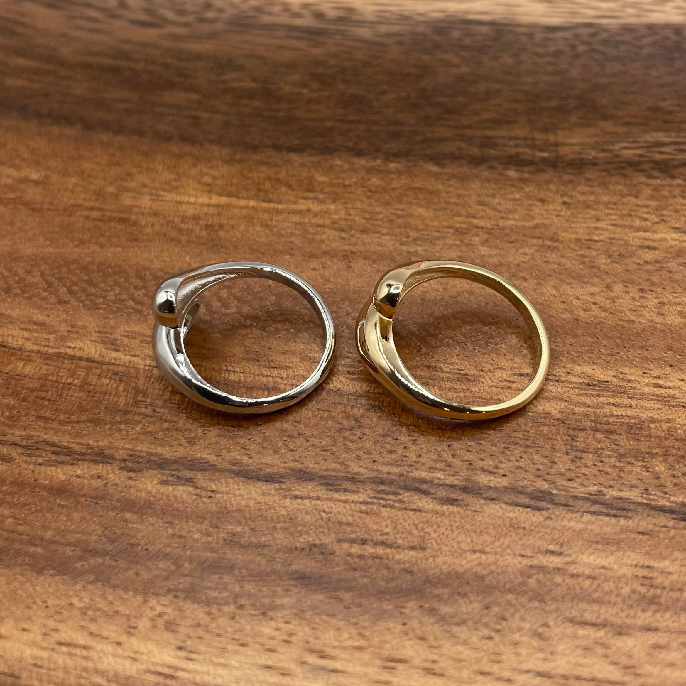 ドロップリング 指輪 雫型 シルバー925 ゴールド、シルバー | jewelry Tim