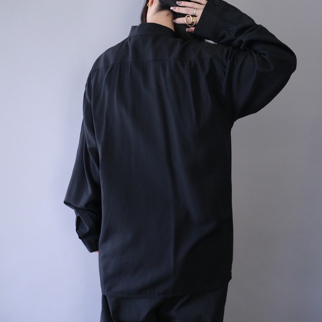 crystal decoration loop button minimal mode shirt