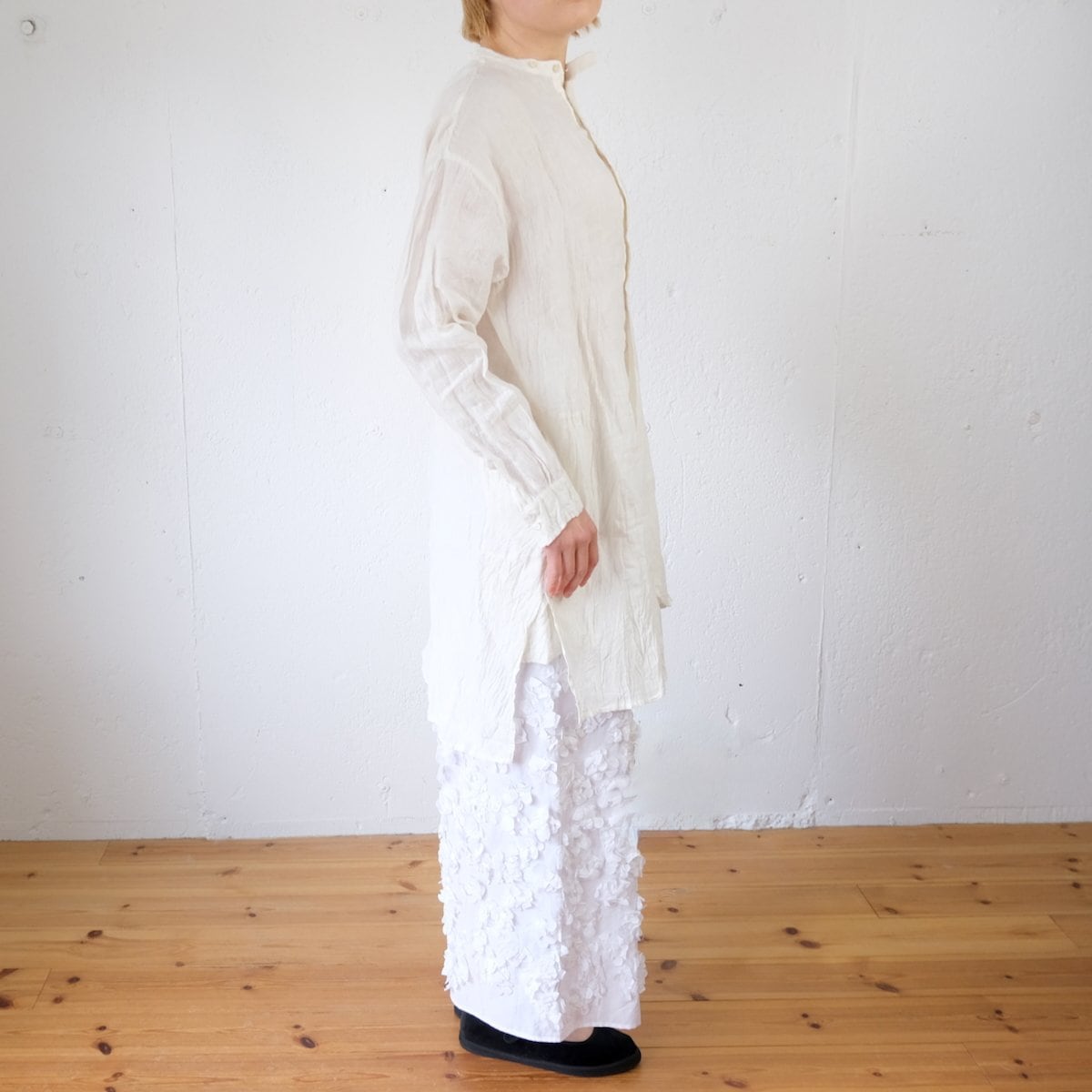 TOWAVASE(トワヴァーズ) Basque-pullover 1ply カシミヤ ボーダー