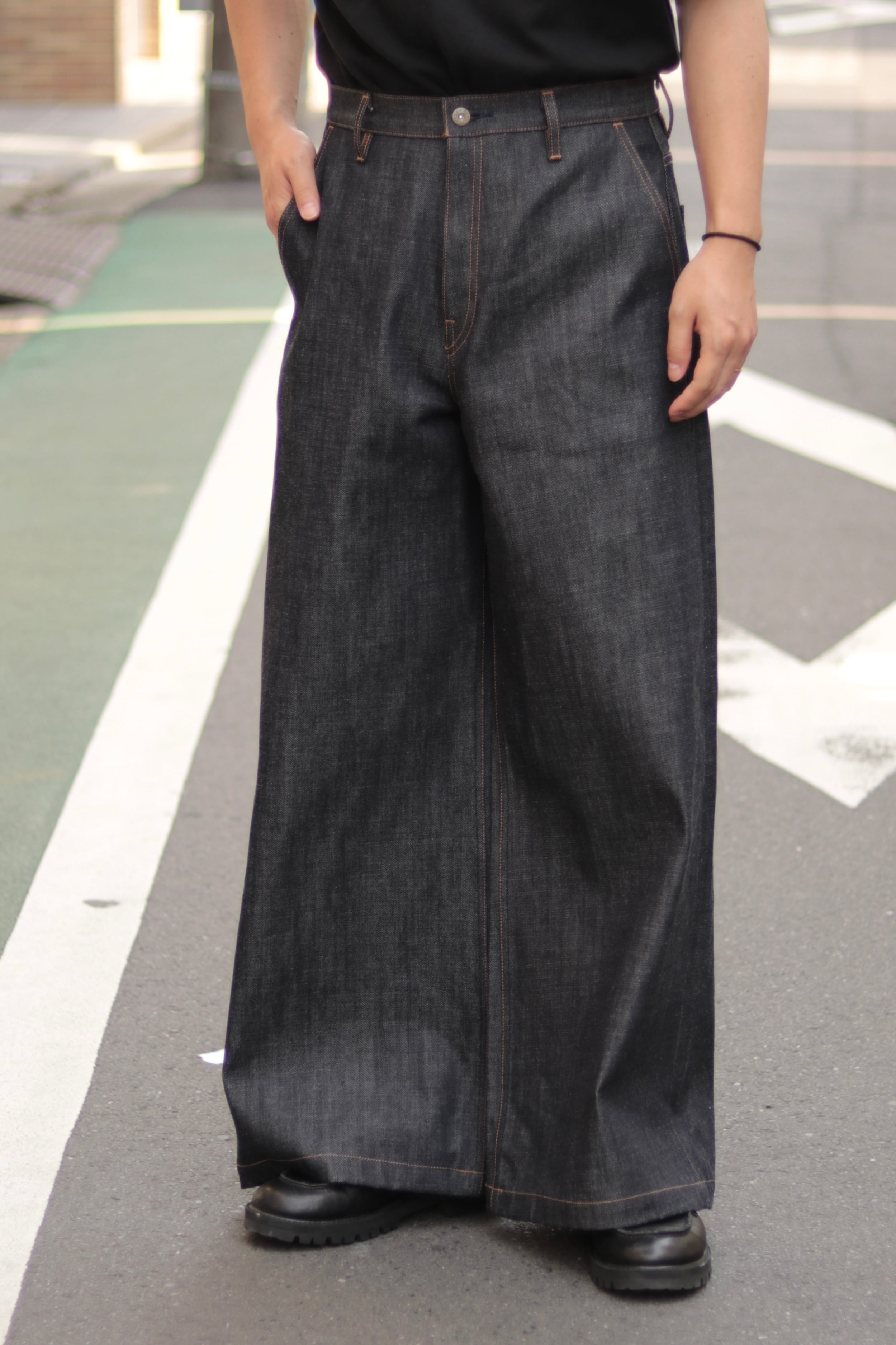 再入荷】superNova. Baggy jeans - Rigid denim / Indigo | novastore