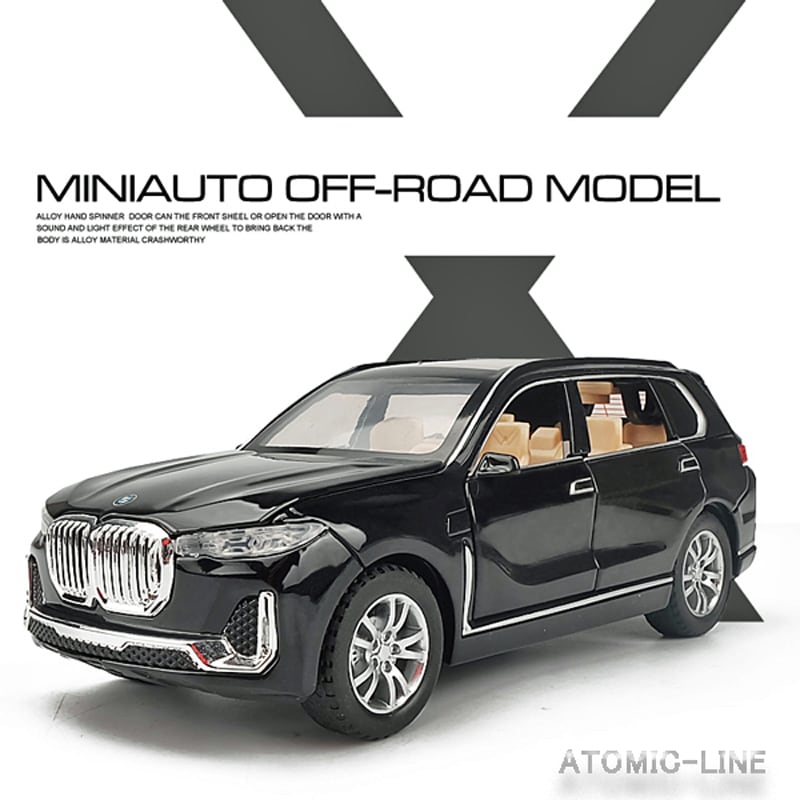 BMW X7 ミニカー1/32 全3色 ライト点灯 エンジンサウンド 合金モデル
