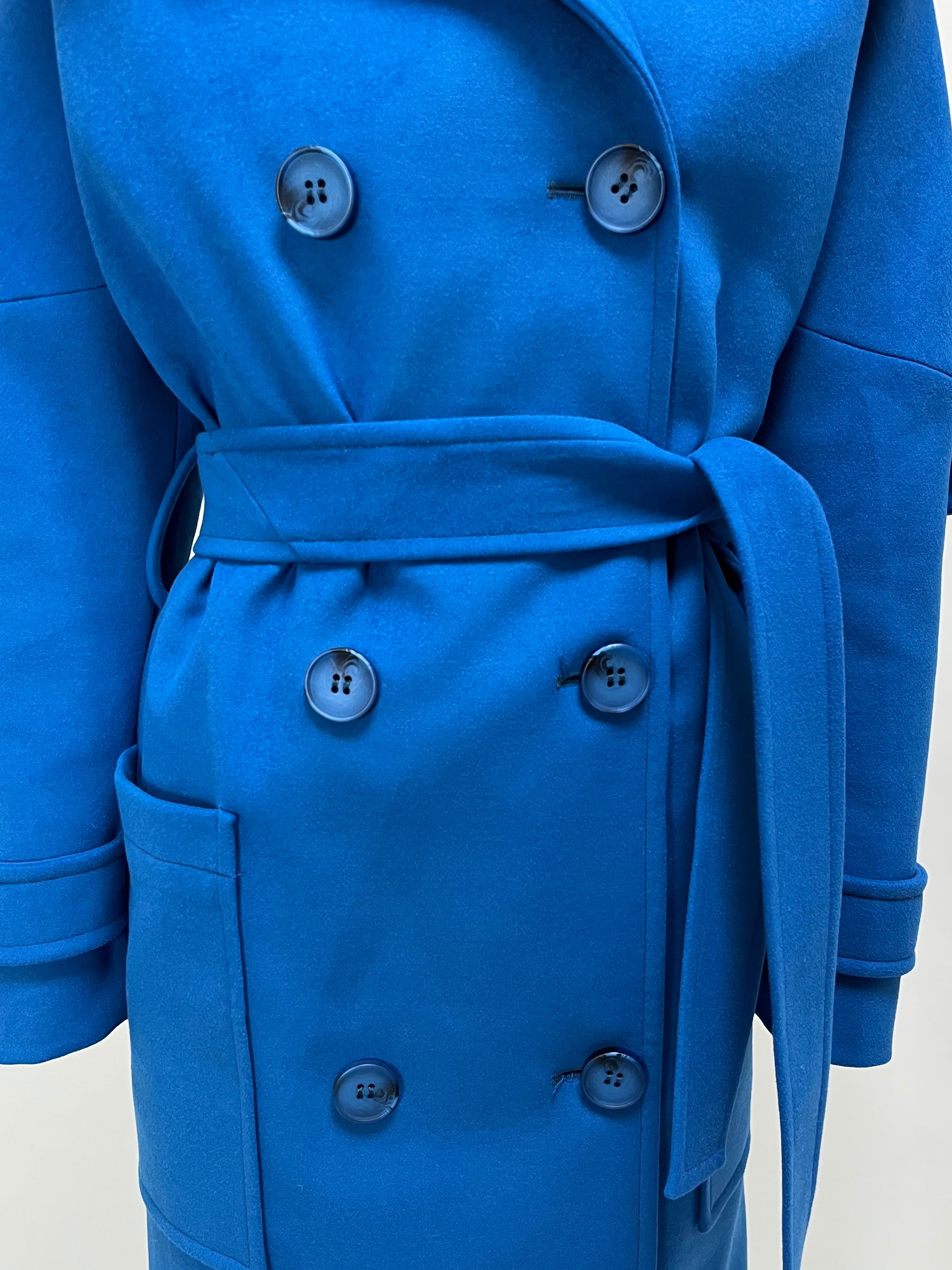 ダブルブレストドロップショルダーファーコート | GABRIEL