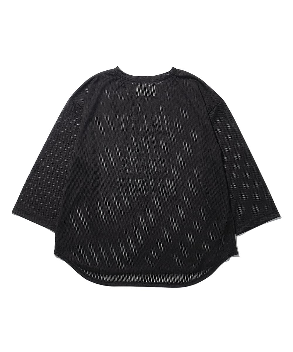 トップス MOUNTAIN RESEARCH Mesh B.B black MOUNTAIN RESEARCH】Mesh B.B. BLACK | WOODS