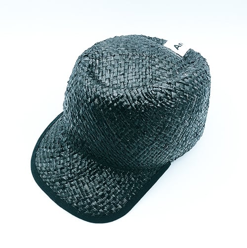 Raffia Black Cap ラフィア キャップ 黒 帽子 | gohat ／ Hats