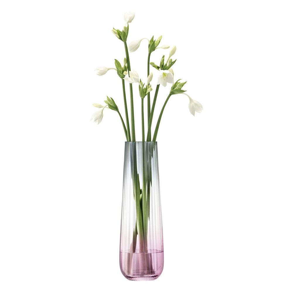 LSA Dusk Vase LDU13 G1400-36-152 ピンク/グレー 高さ36cm / 花器 花瓶 フラワーベース ガラス エルエスエー