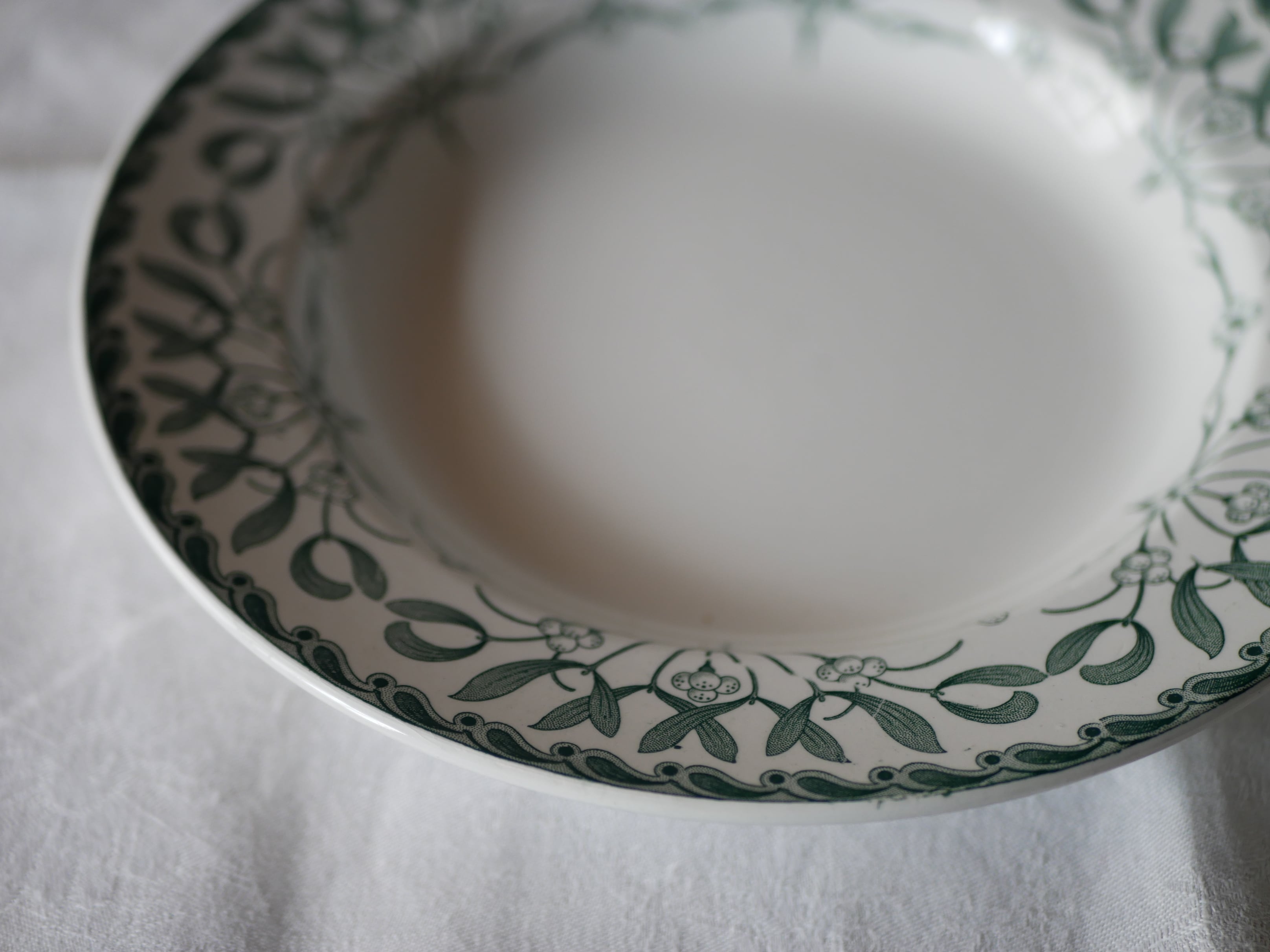 宿り木 プレート 深皿 フランスアンティーク ヤドリギ | フランス