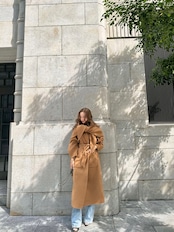 wool scarf coat