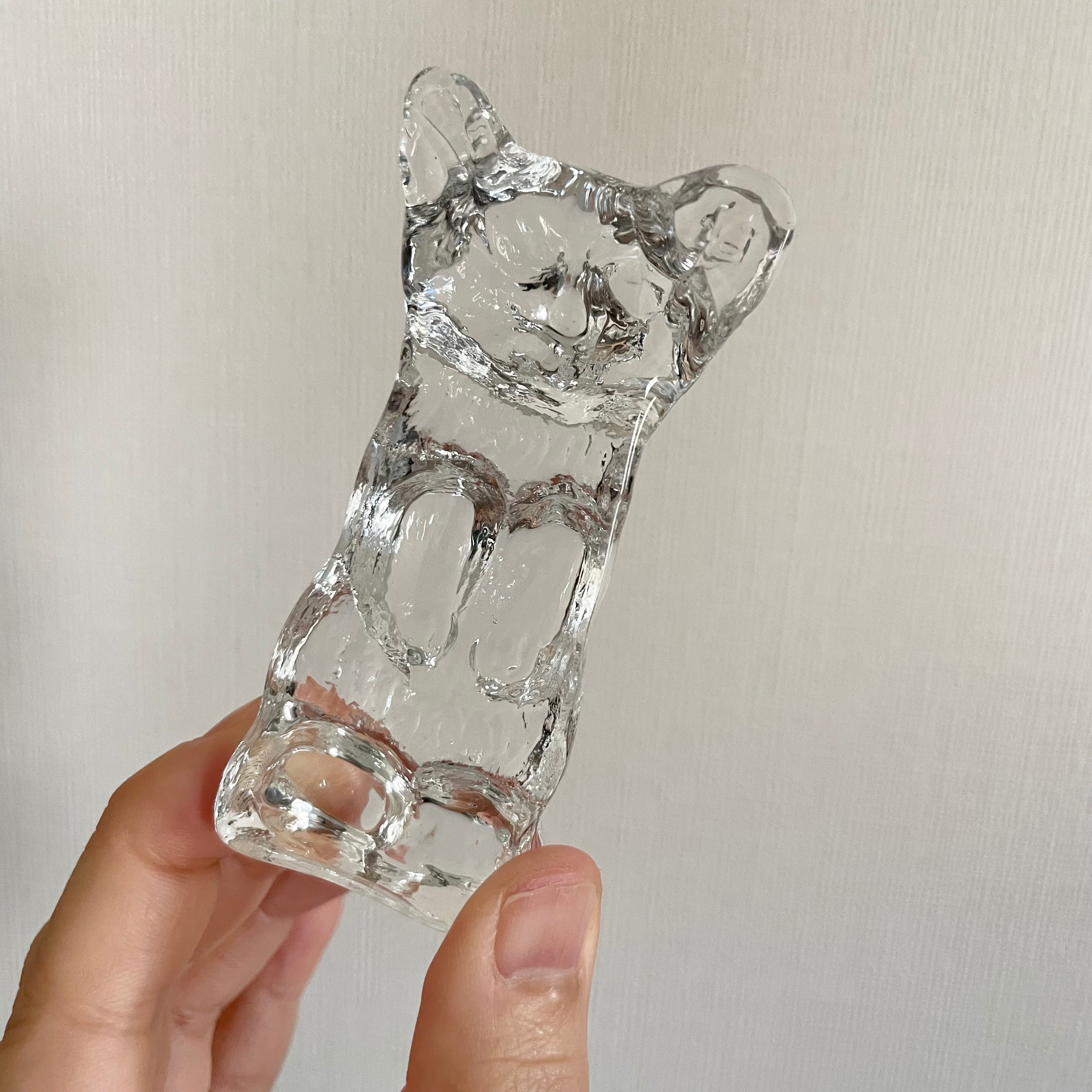 真顔なガラスのクマ | tsuitachi craft&brocante