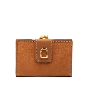 グッチ がま口 コインケース ブラウン レザー レディース GUCCI 【中古】
