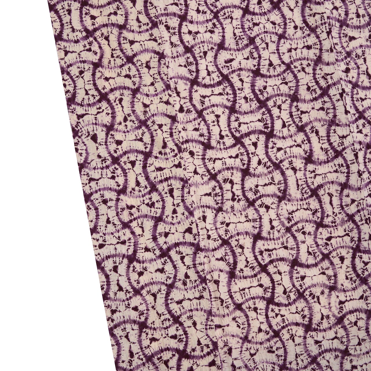 草紫堂 南部紫根染め 分銅繋文 木綿袷着物【お仕立て替え済】 | かわの屋