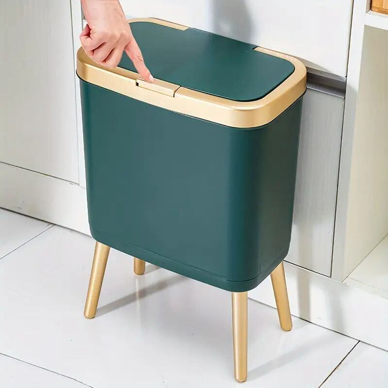 ゴミ箱 蓋つき 15L ワンタッチ開閉式 ごみ箱 取り外し可能 足付き