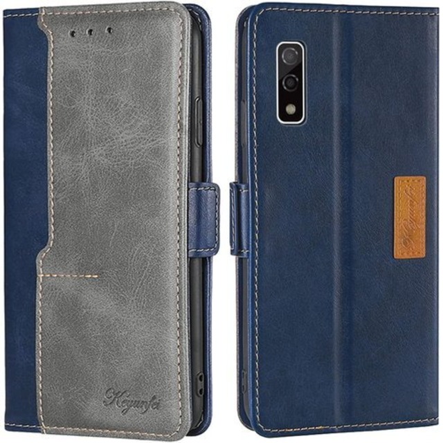 arrows We ケース 手帳型 doo F-51B 手帳 ケース 耐衝撃 サイドマグネット式 スタンド機能 カード収納 軽量 落下防止 au FCG01 softbank A101FC スマホケース 全面保護 財布型 折り畳み式 横置き機能 レンズ保護 Fujitsu用 富士通に適用 アローズ ウィー 携帯カバー arrows We ネイビー 1197