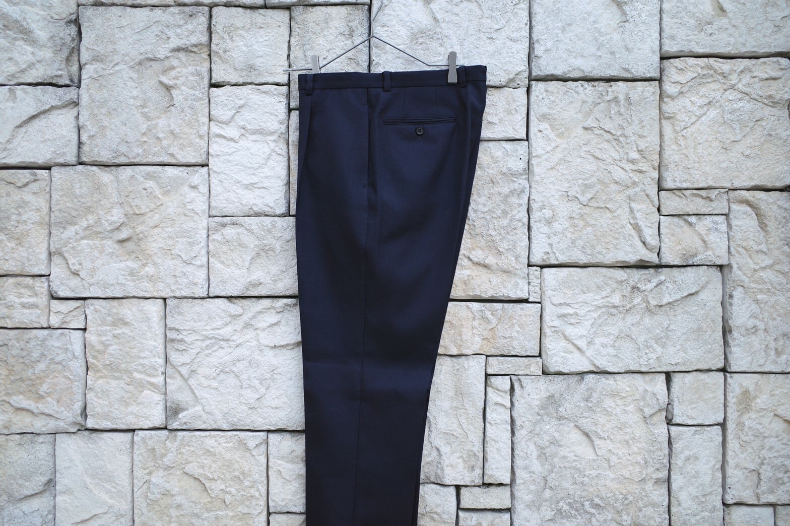 KENNETH FIELD(ケネスフィールド) / TRIM TROUSER 1P -NAVY-