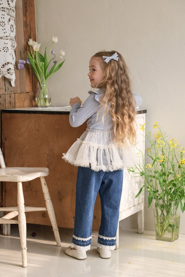 [即納]≪Puella FLO≫Ruen Denim Pants 34