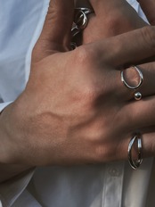 #212 (belt ring)  silver925 ring