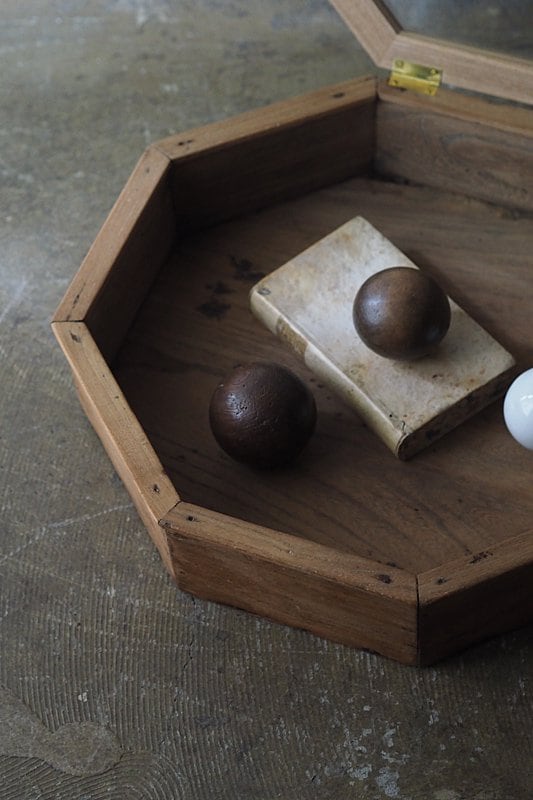 八角形ショーケース-octagonal glass showcase | アンティーク