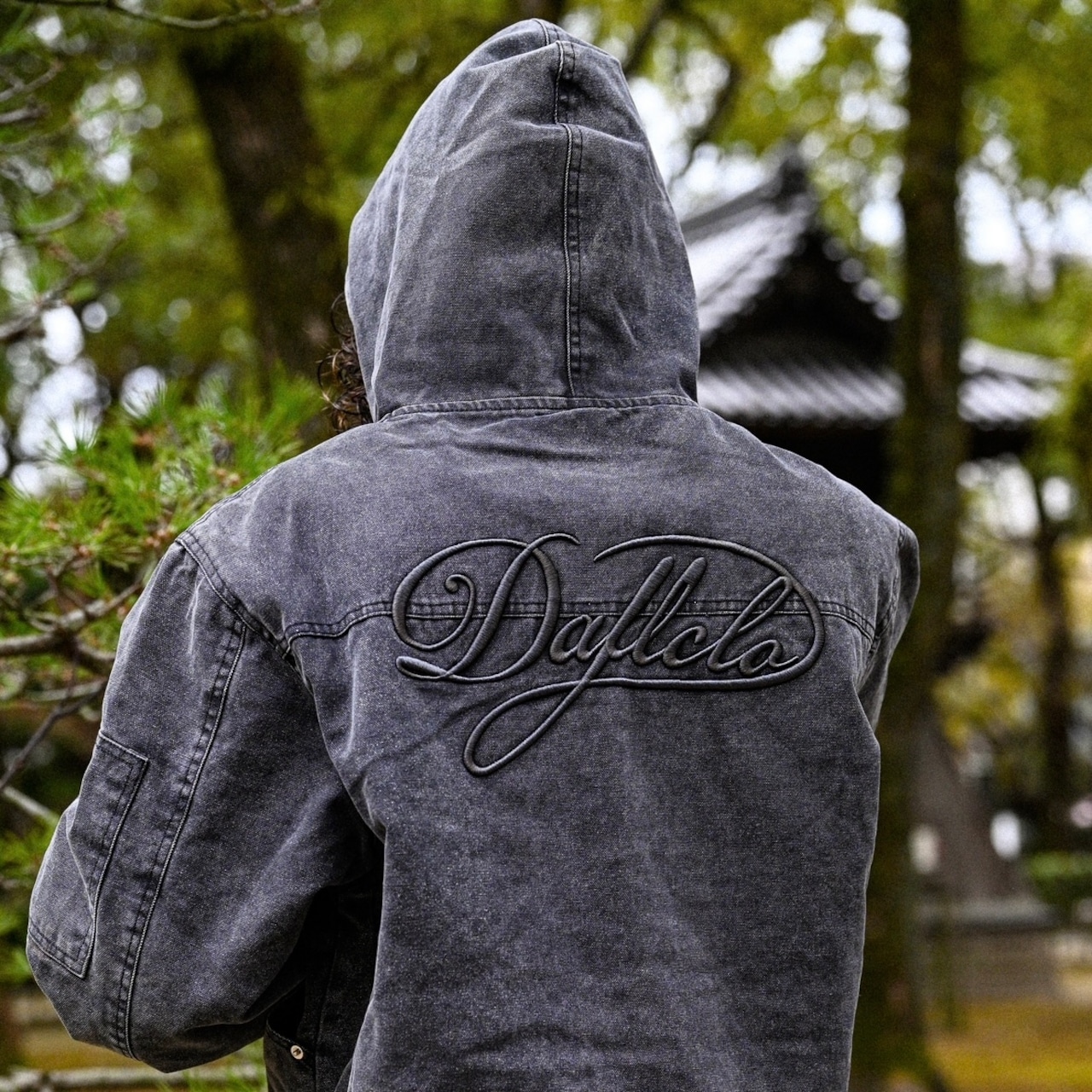 SIGNATURE LOGO WASHED CANVAS FIREMAN JACKET