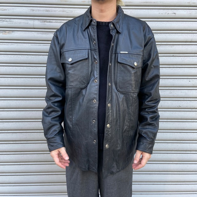 HarleyDavidson ハーレーダビッドソン レザーシャツジャケット 本革