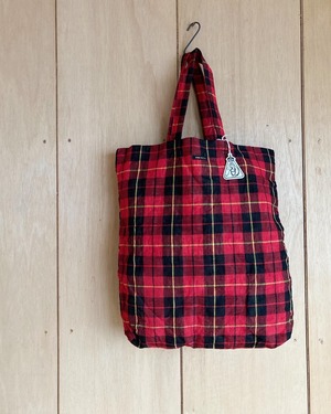 R＆D.M.Co- OLDMAN’S TAILOR LINEN CHECK BAG