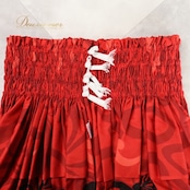 フラダンス 衣装 パウスカート レッド系 セキノレーシングスポーツ 日本製 プルメリア柄 ハワイアンプリント 日本製 アロハ フラ ダンス レッスン 練習 シングル スカート フレア 華やか 鮮やか かわいい おしゃれ 大人っぽい 赤 黒 白 橙 ブラック系 ホワイト系 オレンジ系 フラダンス スカート フラダンス衣装 日本製 プルメリア柄 ハワイアン柄 ダンスレッスン 練習用 スタイリッシュ カジュアル おしゃれ レディース 赤系スカート ブラック系スカート かわいいデザイン