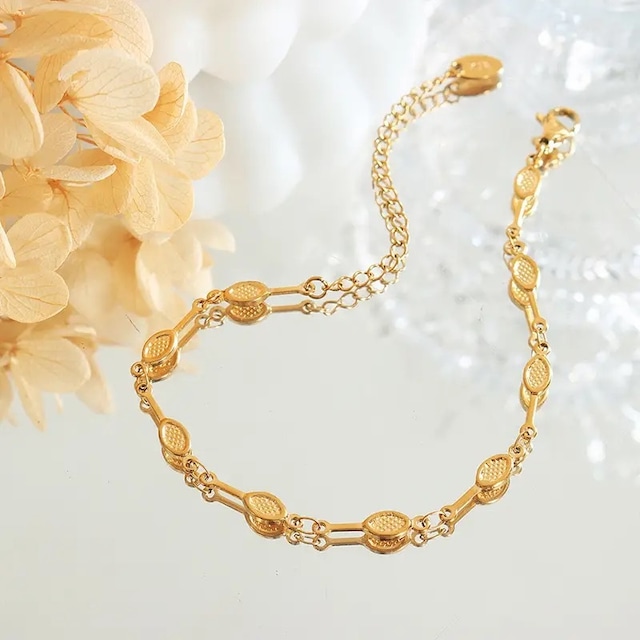 Tennis Racket Bracelet【gold】