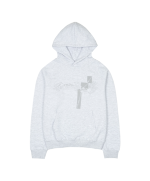 [SAN SAN GEAR] CABLE HOODIE WHITE MELANGE 正規品 韓国ブランド 韓国通販 韓国代行 韓国ファッション sansan san san sansangear サンサンギア
