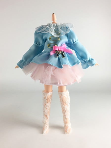 ドール服 1/6 女性用21_23 ブルートップ&ピンクスカート セット STK 18983 - 画像4