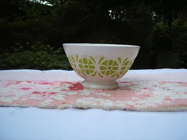 french antique green cafe blowl フランス アンティーク カフェボウル