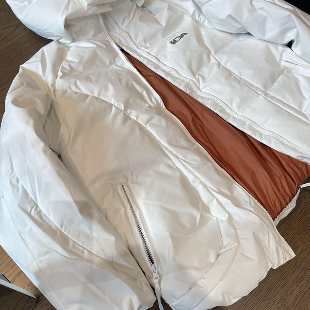 取り外し可能なフード付きヘビーウェイトコットンブルゾン　1034