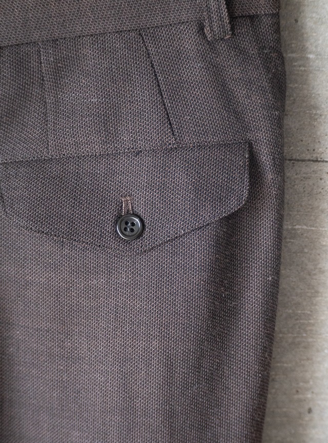 "NINE THREE QUARTER" 1990s Wool linen trousers