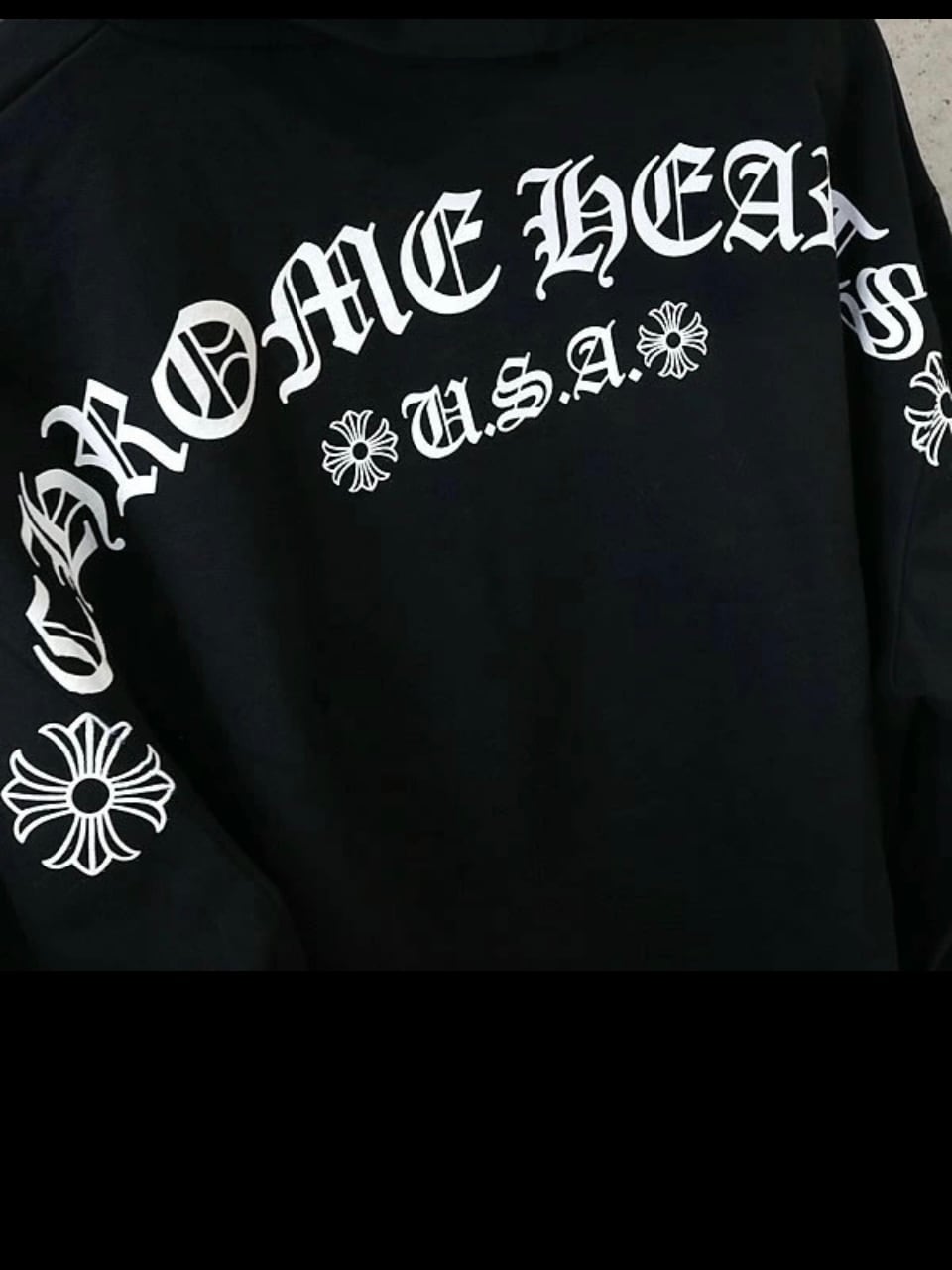 CHROME HEARTS クロムハーツ バックロゴ Tバー フーディ パーカー