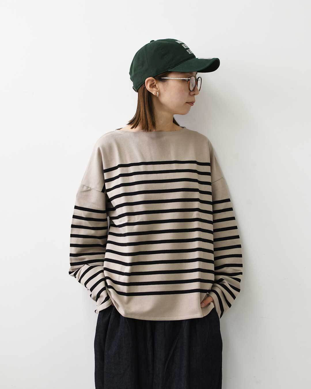 ORCIVAL [オーチバル・オーシバル] Rachel Boat Neck Wide Sailor T