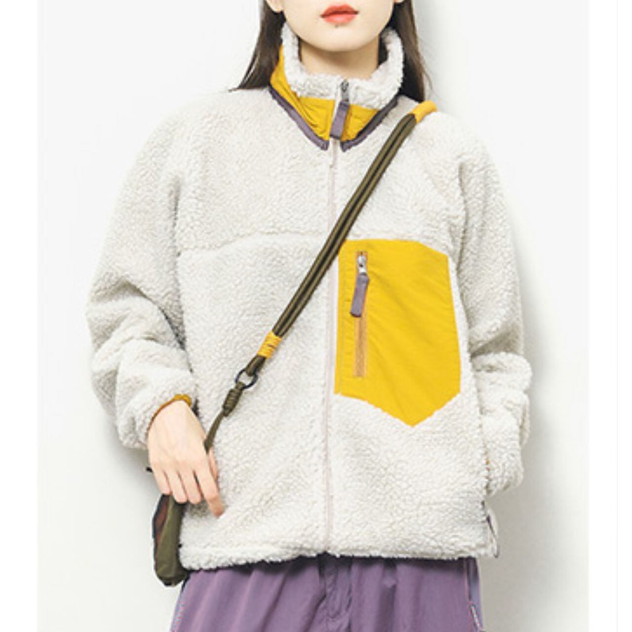 コントラストポケットボアジャケット N00028