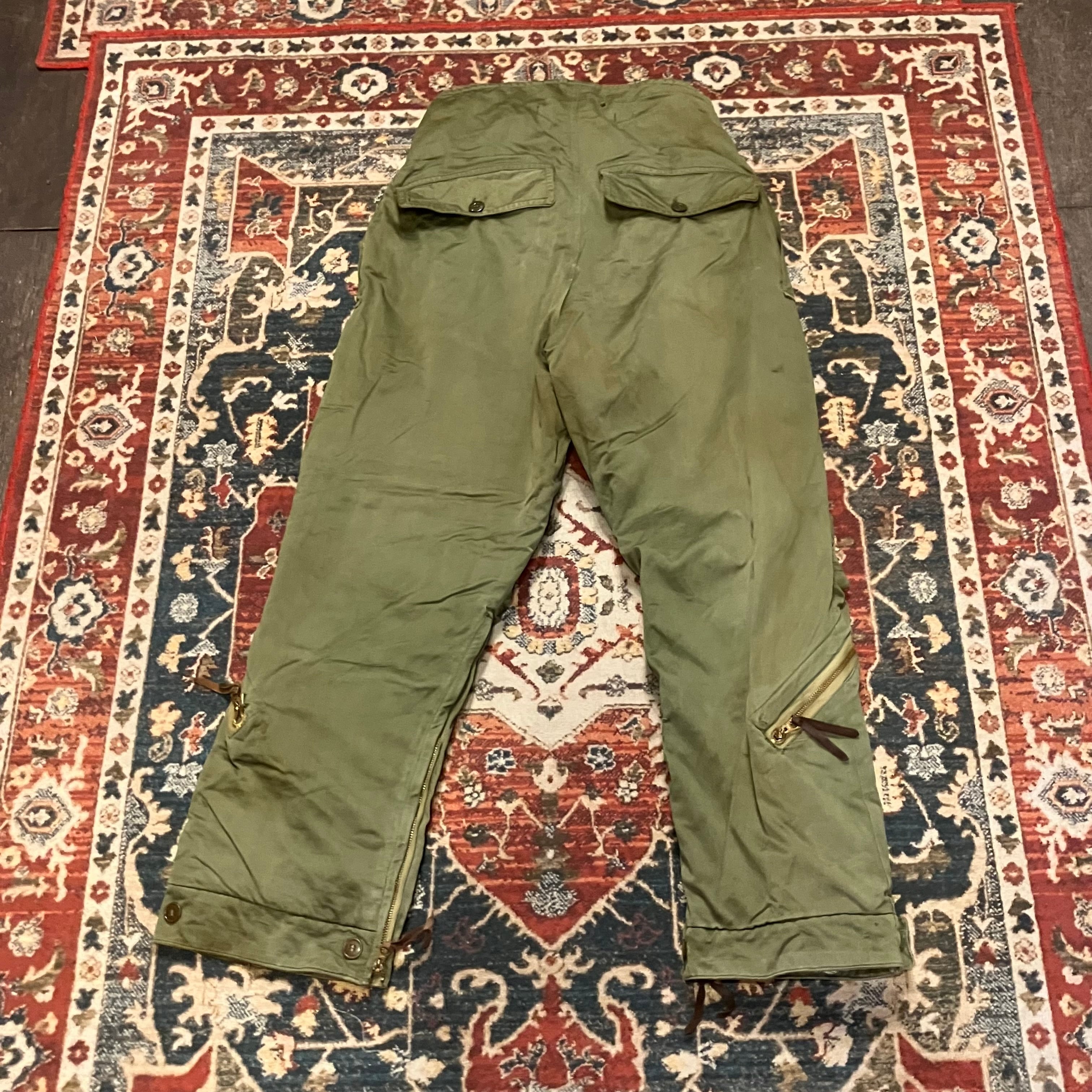 米軍 実物 A-9 フライトパンツ 40s 米軍 実物 USAAF A-9 フライトパンツ ヴィンテージ 陸軍航空隊