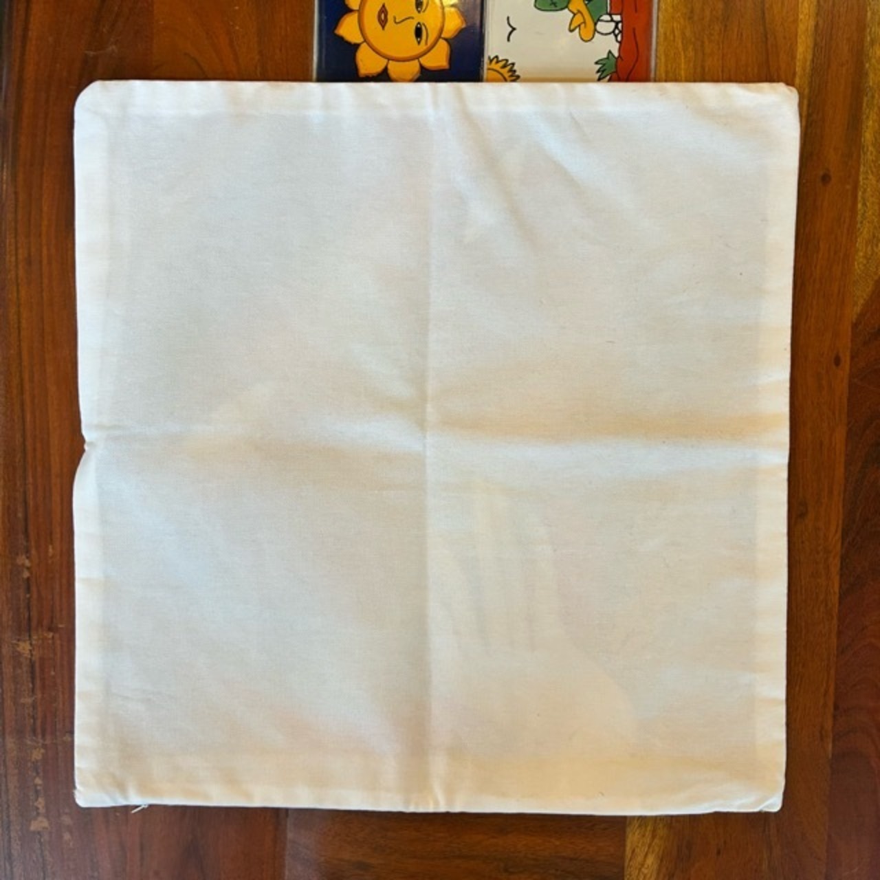 TOPANGA Homefurnishing Art Embroidery Cushion Cover 45x45cm K　アートエンブロイダリークッションカバー　K　ツインズ　刺繍　インナークッション