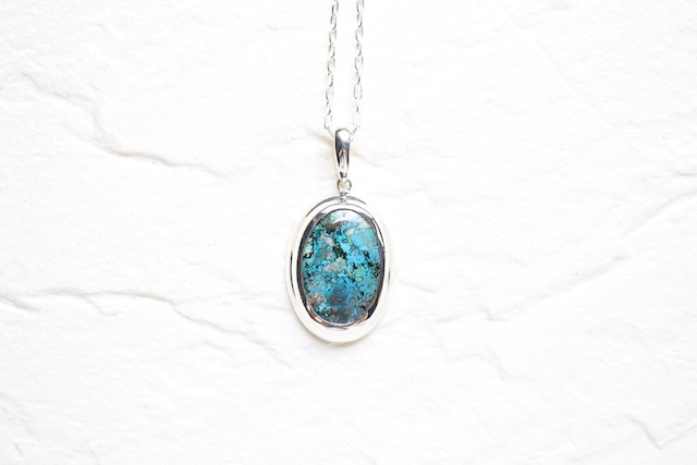 【PRAYER/inori】 Chrysocolla long chain necklace 60cm