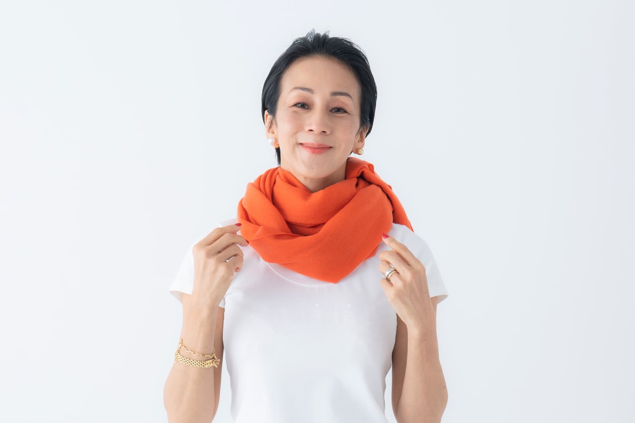 中村江里子セレクト Cashmee カシミヤ エアリーストール（3色） | 中村