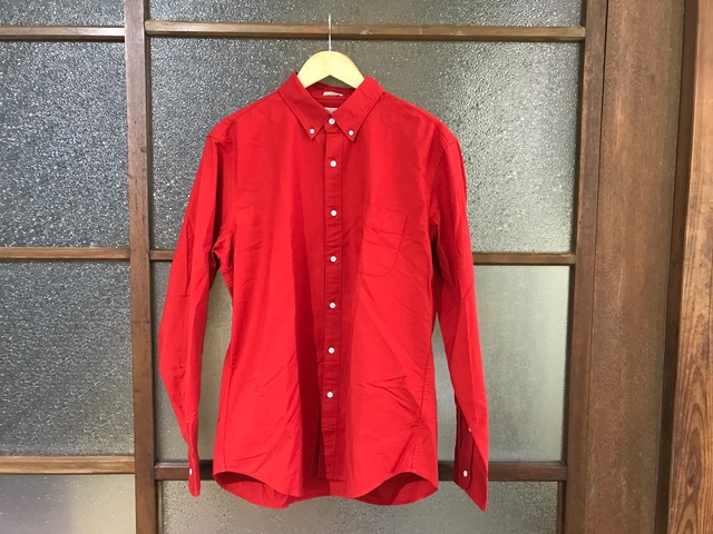 J.CREW COTTON OXFORD SHIRT (RED)